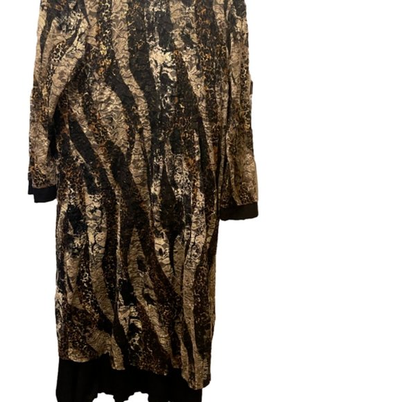 Perception New York Black Dress with Wrap Size 18 - Picture 4 of 11